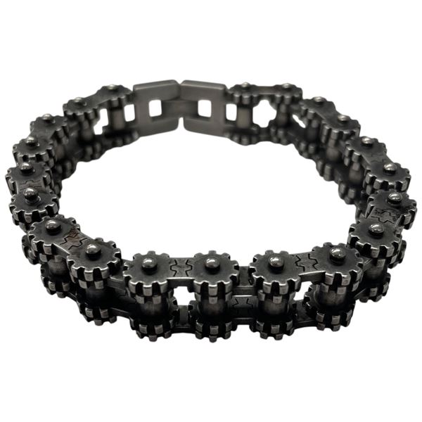 Men's New Stainless Steel 9" Bicycle Chain Bracelet 1/2" wide