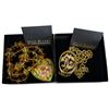 Image 1 : 2 Vintage Joan Rivers Classic Necklaces in Boxes with Inserts (Gold-Tone Leopard Print Pendant on 18