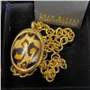 Image 3 : 2 Vintage Joan Rivers Classic Necklaces in Boxes with Inserts (Gold-Tone Leopard Print Pendant on 18