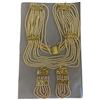 Image 1 : Faux Pearl & Crystal Ceremonial Necklace & Earring Set (Necklace is 32" long & 1.5" wide)