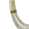 Image 2 : Faux Pearl & Crystal Ceremonial Necklace & Earring Set (Necklace is 32" long & 1.5" wide)