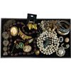 Image 1 : Tray of Fashion Jewelry & a Few Mexican Silver Bracelets * Variety of Materials (Display tray not in