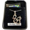Image 4 : Group of Elvis Presley Items - Sterling Silver "EP" Necklace, Pen, Rhinestone Brooch, Tin & Coaster