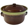 Image 1 : Denby English Stoneware 6 1/4 Pint Lidded Casserole - Brown & Green Drip Glaze "Bean Pot Style"