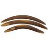Image 1 : 3 Australian Carved Wood Boomerangs (One 21" & two 25")