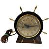 Image 1 : Vintage Sessions Ship Wheel Clock - 6" diameter