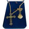 Image 1 : Camrose & Kross JBK Cruciform Necklace with Tiny Stand - Complete with COA
