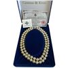 Image 1 : Camrose & Kross JBK Double Strand Faux Pearl Necklace with Blue Crystal Clasp