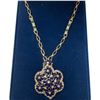 Image 1 : Camrose & Kross JBK Blue Enamel & Crystal Necklace with Crystal Stations on the Chain - Complete wit
