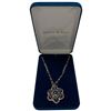 Image 2 : Camrose & Kross JBK Blue Enamel & Crystal Necklace with Crystal Stations on the Chain - Complete wit