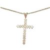 Image 3 : 2 Camrose & Kross JBK Crystal Cross Necklaces - 1.5" Gold-Tone & 1.25" Silver-Tone