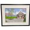 Image 1 : Print "Cherry Blossoms at Ambleside Beach" by Beaver Pond Creative (double matted in a 19" x 24" fra