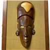 Image 2 : 3 Piece Group of Carved Wood African Art - The  large framed piece is 19" x 34"
