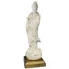 Image 2 : 1960s Fine Porcelain "Guanyin" Figural Lamp - 14" Statue is attributed to Xu Youyi - Lamp parts are 