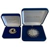 Image 1 : 2 Camrose & Kross JBK Brooches - 3" Crystal Sun Burst and Swirl with Crystals