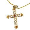 Image 2 : Camrose & Kross JBK 2" Cross Necklace & Presidential Cufflinks