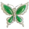 Image 2 : 2 Camrose & Kross JBK Brooches - Crystal & Faux Pearl Eagle & Jade & Crystal Butterfly