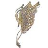 Image 2 : 2 Camrose & Ross JBK Crystal Brooches - Iridescent Butterfly & Flower