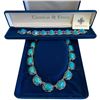 Image 1 : Camrose & Kross Silver-Tone & Blue Stone Necklace & Bracelet Set