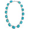 Image 2 : Camrose & Kross Silver-Tone & Blue Stone Necklace & Bracelet Set