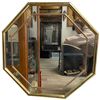 Image 1 : Octagonal Gold-Tone Wall Mirror - 31" diameter