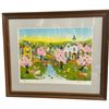 Image 1 : 1980 Robert LoGrippo Lithograph "Cherry Blossom Time" For the  Franklin Mint (Matted in a 22" x 25" 