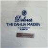 Image 3 : Franklin Mint "Dolores - The Dahlia Maiden" Porcelain Figurine (3" x 10" x 6" tall)