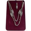 Image 3 : Camrose & Kross JBK Two 29" Paper Clip Necklaces with Matching Bracelet - In original case with COA