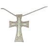 Image 3 : 2 Camrose & Kross JKB Necklaces - 2" Silver-Tone Cross * 1.75" Gold-tone Cross  - In original cases 