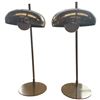 Image 1 : Pair of Chrome Space Age Table Lamps with Adjustable Tilt