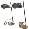 Image 2 : Pair of Chrome Space Age Table Lamps with Adjustable Tilt