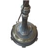Image 3 : Vintage Brass Torchiere Lamp with Glass Shade and Wood Coat Rack