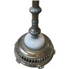 Image 2 : Brass Floor Lamp with Marble Accented Base - No Shade