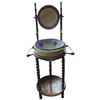 Image 1 : Vintage Tilt Mirror Wash Stand with 4 Different Basins