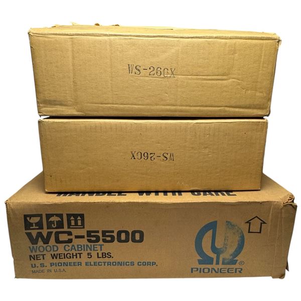 Replacement Wood Cases for Vintage Audio 2x Ws-260x and Pioneer Wc-5500 New Old Stock