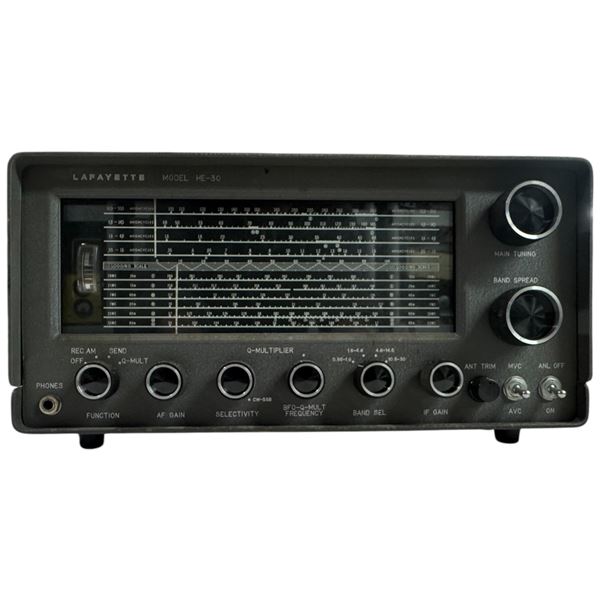 Lafayette Model HE-30 Shortwave Receiver Tube Radio