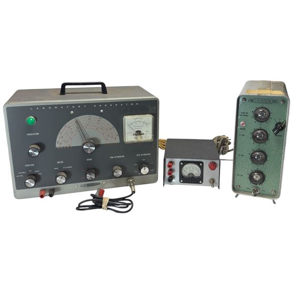 Hunter Model 120A Klockcounter, Ferranti Milliamperes Tester & Heathkit Model IG-42 Laboratory