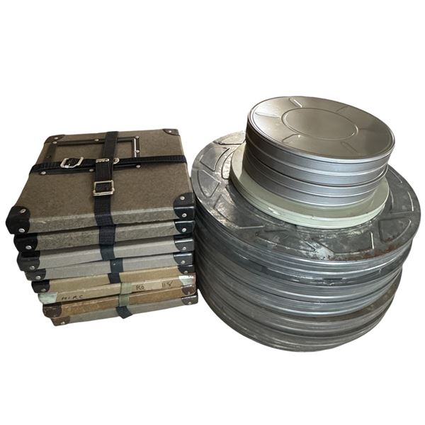 Large Collection of Vintage Movie Film Cannisters