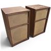 Image 2 : Pair of Vintage Wharfedale W-60 Speakers Wood Cabinets 2-Way Design