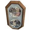 Image 1 : 2 Keirstead "Famous Mills" Ltd. Editon Collector Plates in Wood Frame