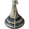 Image 3 : Black and Gold Painted Wood Lamp Base - 28" tall