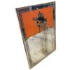 Image 2 : 1970s Wall Mirror with Applied "Isolde" Painting (24" x 34") Crack in bottom left corner