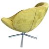 Image 2 : Vintage Green Velvet Swivel Chair - Generous Size