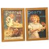 Image 1 : Pair of Framed Prints of Pears Soap Ads (12" x 18" framed)
