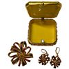 Image 2 : 4 Joan Rivers Trinket Boxes with Removable Brooch Tops and Matching Earrings