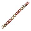 Image 2 : JBK Red & Clear  Crystal and Enamel Bracelet & Brooch by Camrose  & Kross in Original Cases with COA