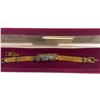 Image 3 : 2 JBK Gold-Tone Blue Crystal Bracelets by Camrose & Kross in Original Cases with COAs