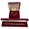 Image 1 : 2 JBK Gold-Tone Blue & Clear Crystal Bracelets by Camrose & Kross in Original Cases with COAs