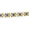Image 3 : 2 JBK Gold-Tone Blue & Clear Crystal Bracelets by Camrose & Kross in Original Cases with COAs