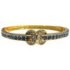 Image 5 : 2 JBK Gold-Tone Blue & Clear Crystal Bracelets by Camrose & Kross in Original Cases with COAs